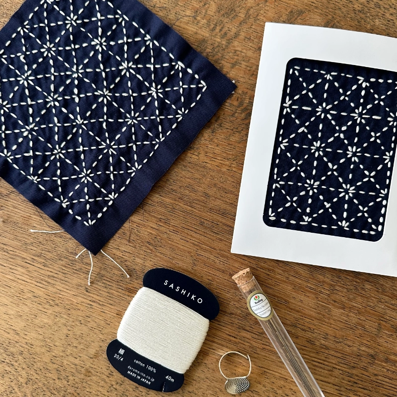 Sashiko sticken Workshop in Mannheim