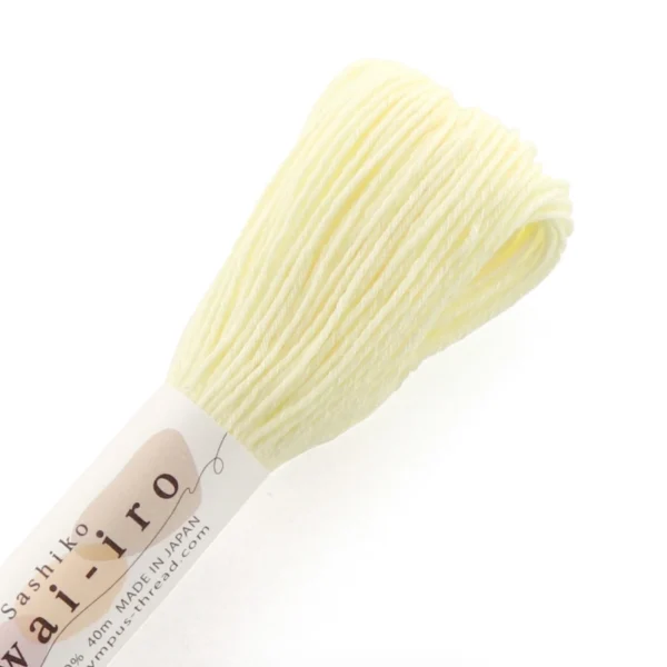 Olympus Sashiko Garn, Awai-iro, A2, Lemon Chiffon