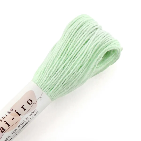 Olympus Sashiko Garn, Awai-iro, A3, Mint Cream