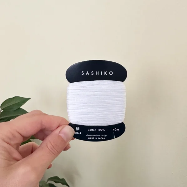 Daruma Sashiko Garn 40m 201 weiß
