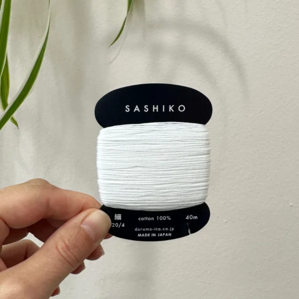Daruma Sashiko Garn 40m 201 weiß