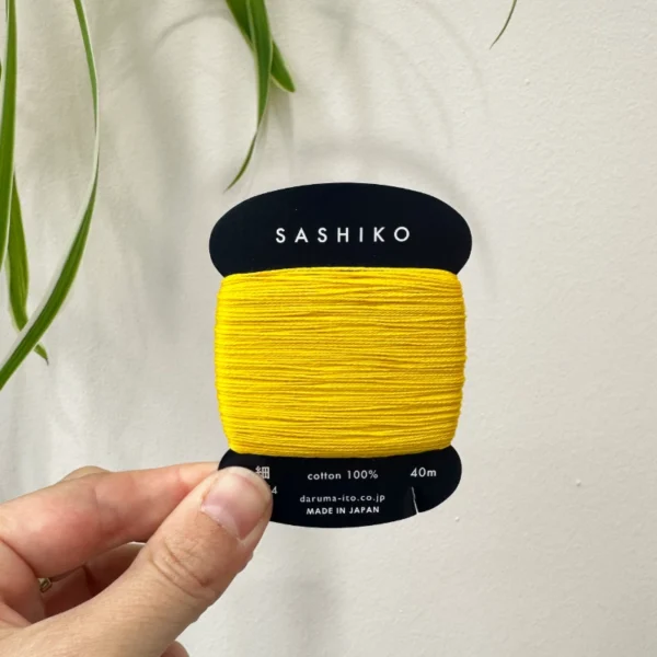 Daruma Sashiko Garn 40m 204 sonnengelb
