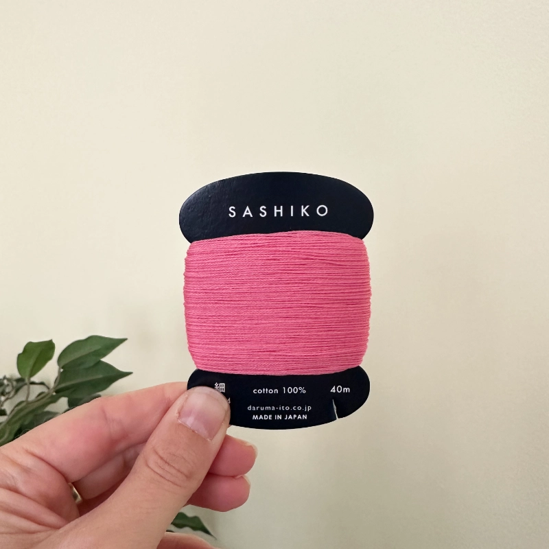 Daruma Sashiko Garn 40m 222 soft pink