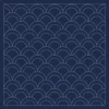 Daruma Sashiko Sampler Seigaiha blau