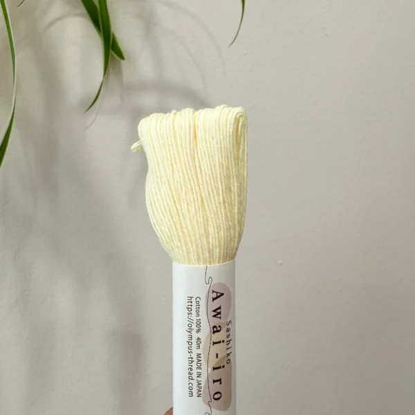 Olympus Sashiko Garn, Awai-iro, A2, Lemon Chiffon