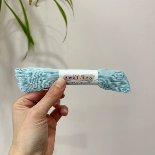 Olympus Sashiko Garn, Awai-iro, A4, Baby Blue