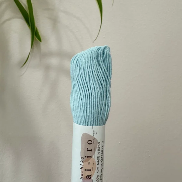 Olympus Sashiko Garn, Awai-iro, A4, Baby Blue