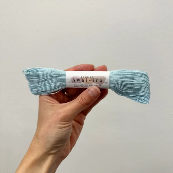 Olympus Sashiko Garn, Awai-iro, A4, Baby Blue