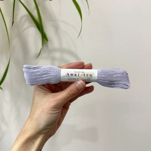 Olympus Sashiko Garn, Awai-iro, A5, Lavender Sage