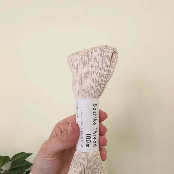 Olympus Sashiko Garn, creme, 102, 100m